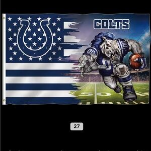 NFL Colts Blue and White Flag